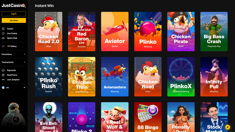 JustCasino — Just instant win
