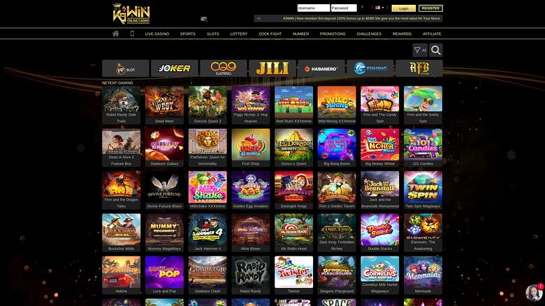 K9Win Casino — Games lobby