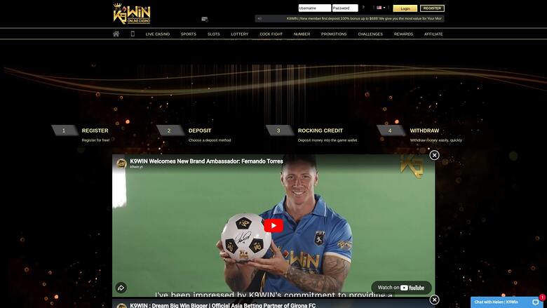 K9Win Casino — Homepage