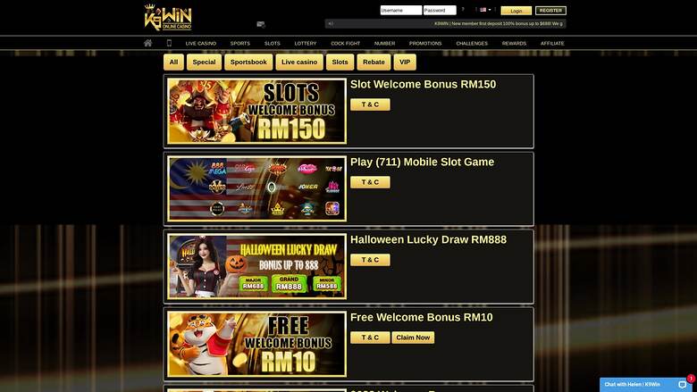 K9Win Casino — Promotions page