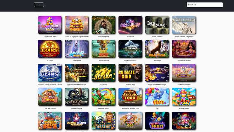 Kajot Casino — Games lobby