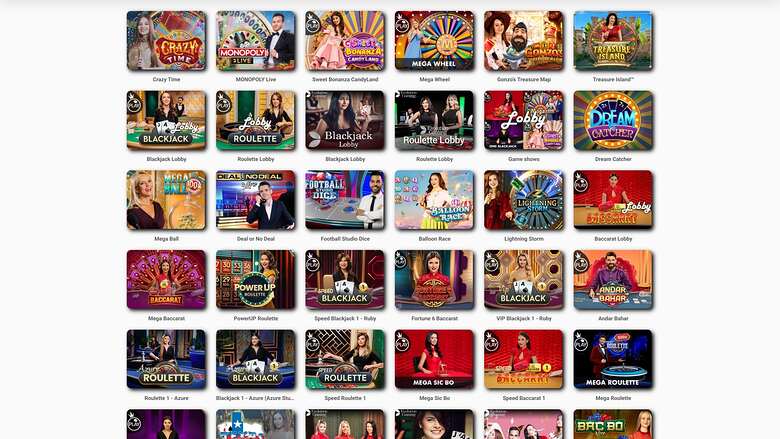 Kajot Casino — Live dealer lobby
