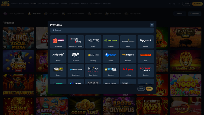 Kaleo Casino — Developers