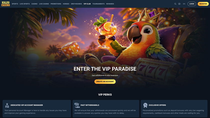 Kaleo Casino — VIP section
