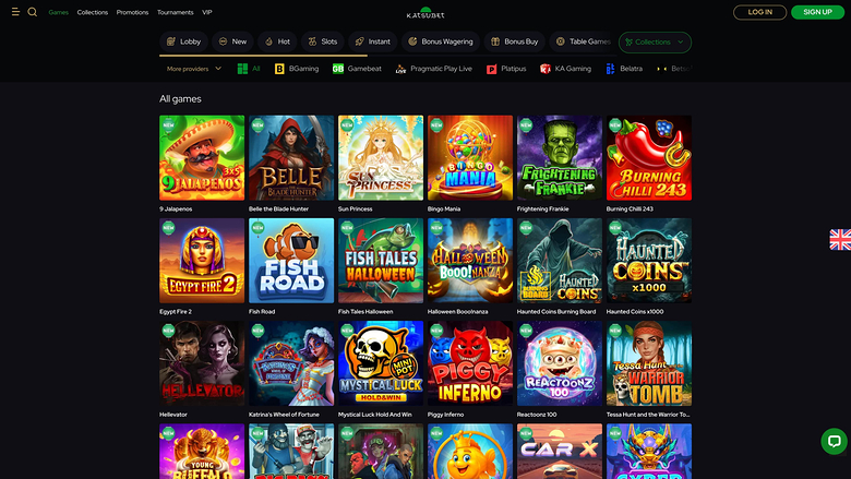 Katsubet Casino — Games lobby