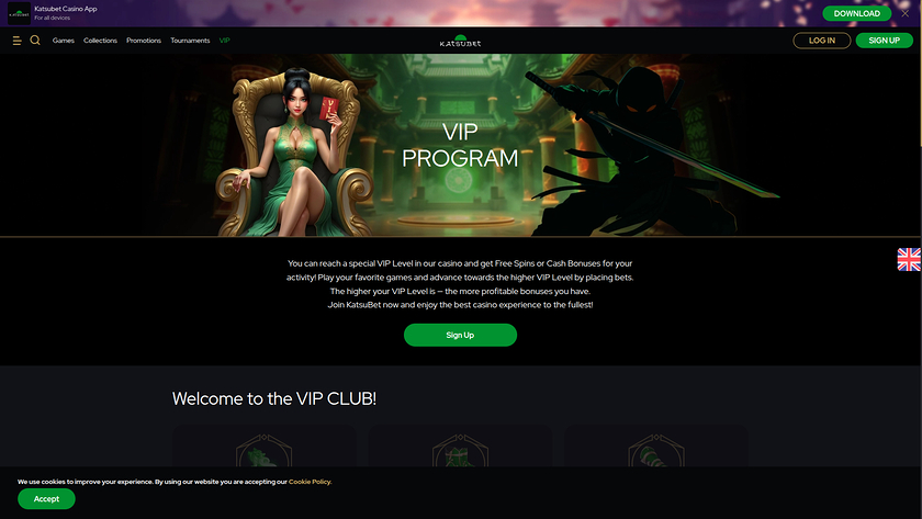 Katsubet Casino — VIP section