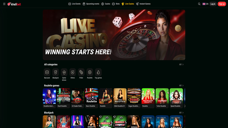 Kheli Bet Casino — Games lobby