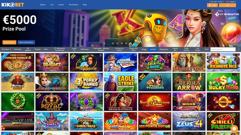 Kikobet Casino — Jackpot games