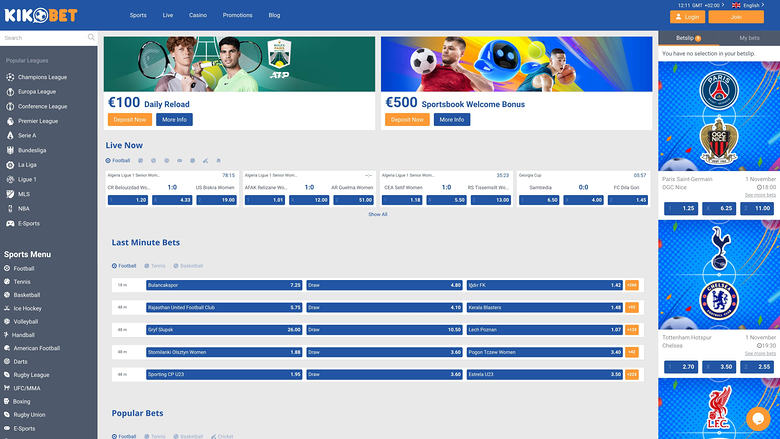 Kikobet Casino — Sportsbook