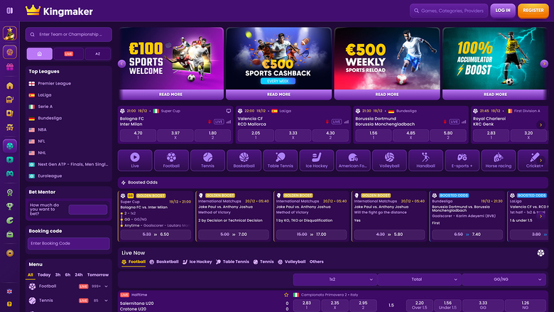 Kingmaker Casino — Sportsbook