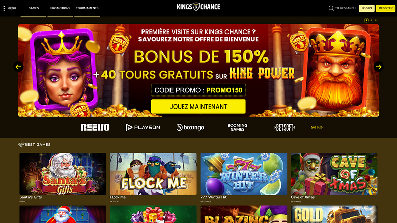Kings Chance Casino — Homepage