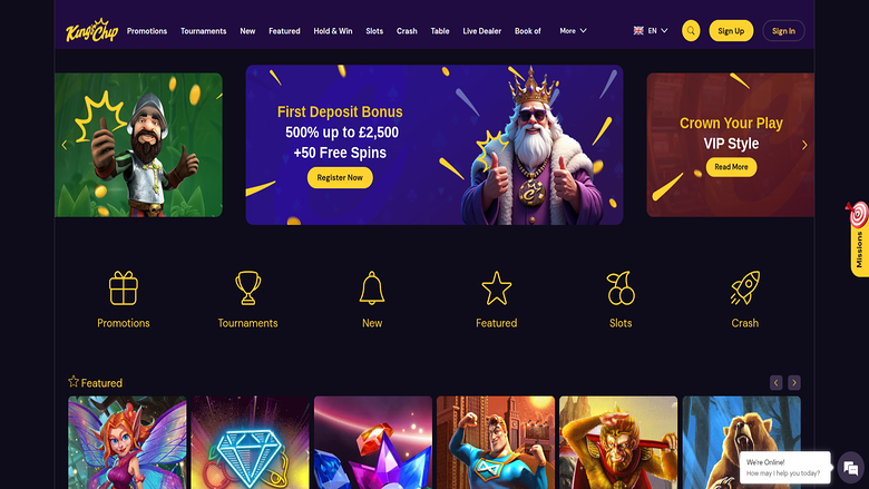 Kings Chip Casino — Homepage