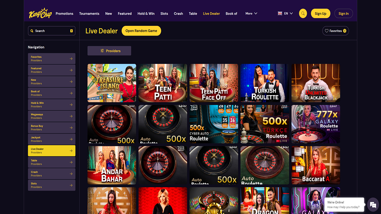 Kings Chip Casino — Kingschip livedealer