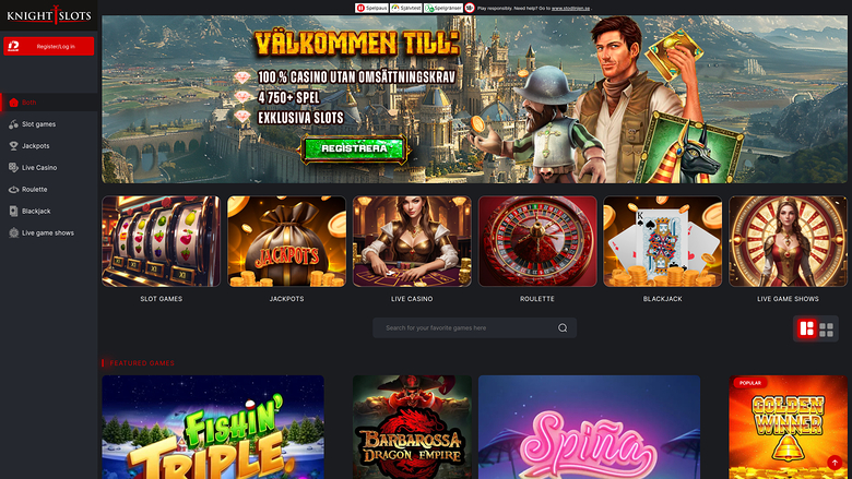 KnightSlots — Homepage
