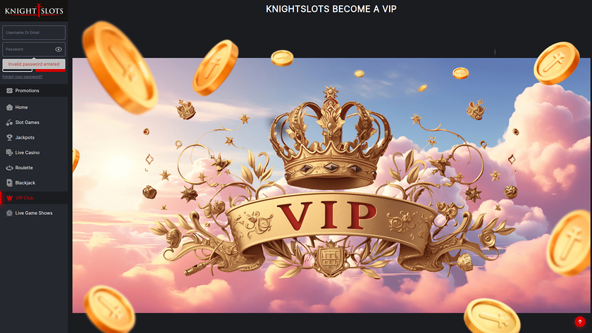KnightSlots — VIP section