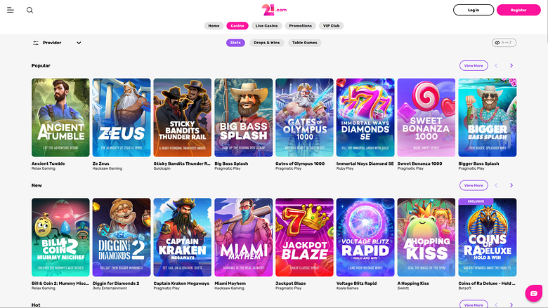 KodaBet Casino — Games lobby