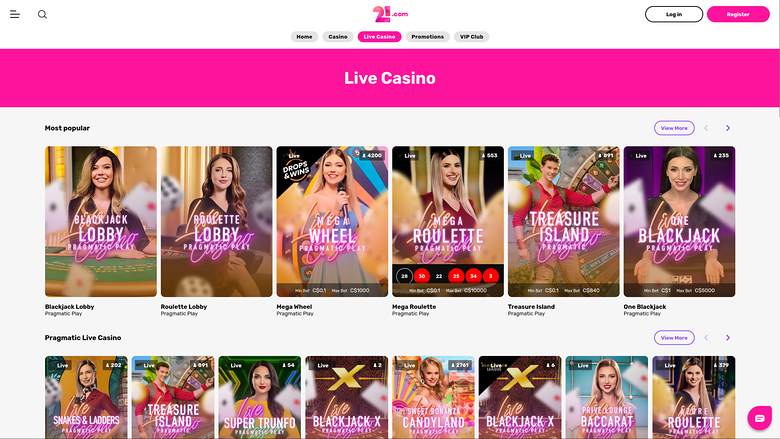 KodaBet Casino — Live dealer lobby