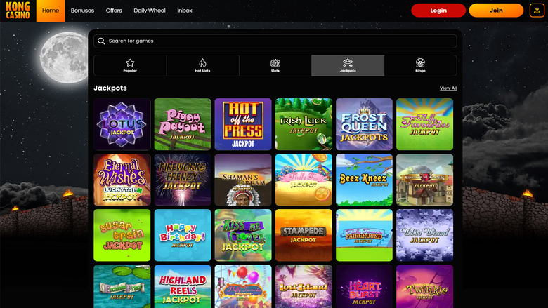 Kong Casino — Jackpot games