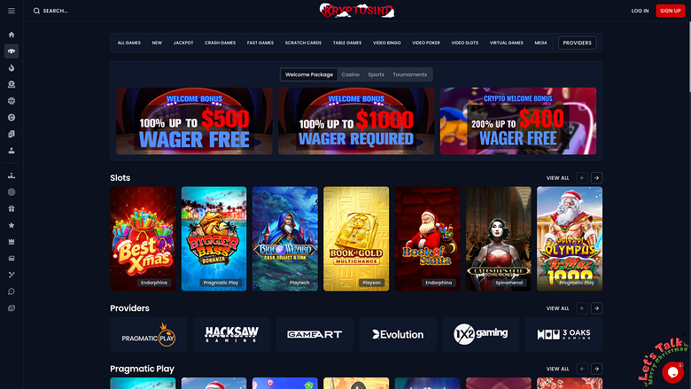 Kryptosino Casino — Games lobby