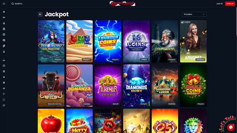 Kryptosino Casino — Jackpot games