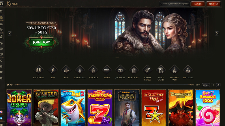 Kyngs Casino — Homepage