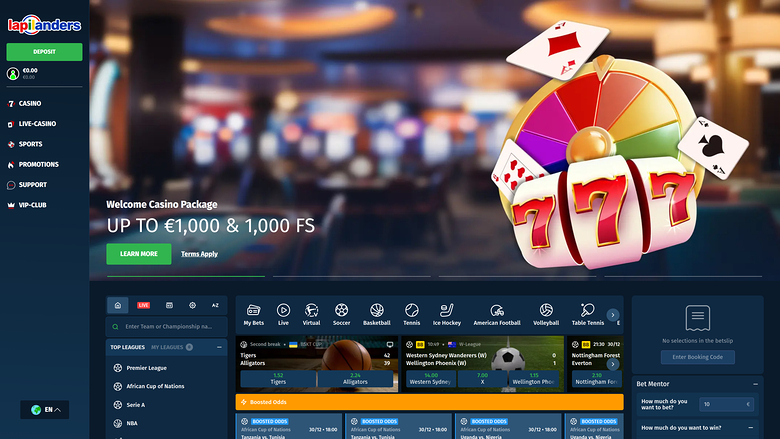 Lapilanders Casino — Sportsbook