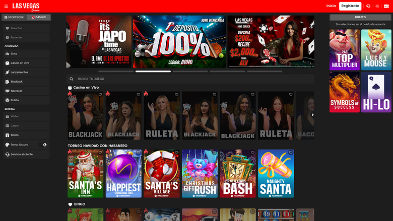 Las Vegas En Vivo Casino — Homepage