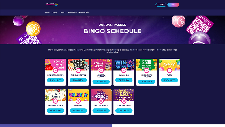Lazerlight Bingo Casino — Bingo