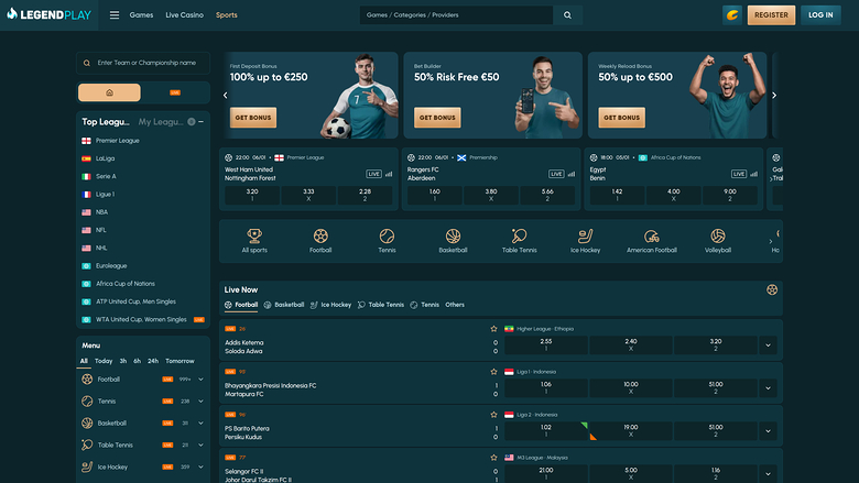 Legend Play Casino — Sportsbook