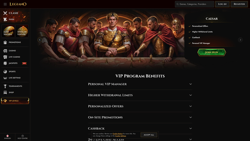 Legiano Casino — VIP section