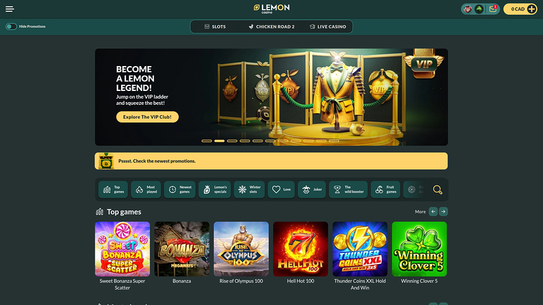 Lemon Casino — Homepage