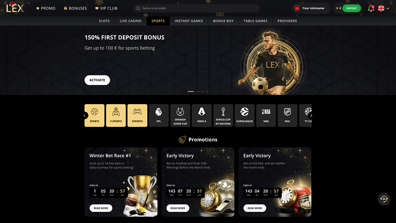 Lex Casino — Sportsbook