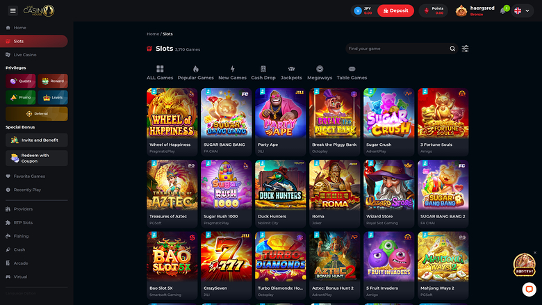 Live Casino House — Games lobby