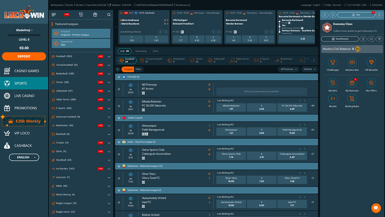 Locowin Casino — Sportsbook