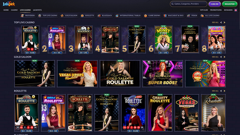 LolaJack Casino — Livedealer
