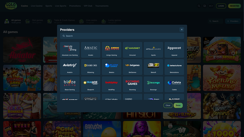 Lolo Casino — Developers