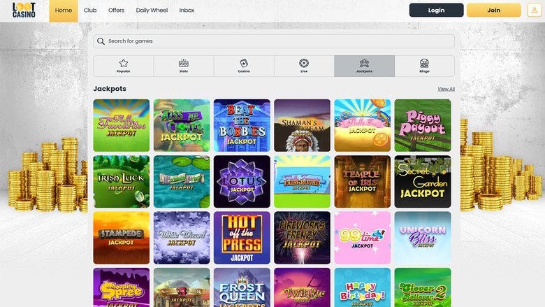 Loot Casino — Jackpot games