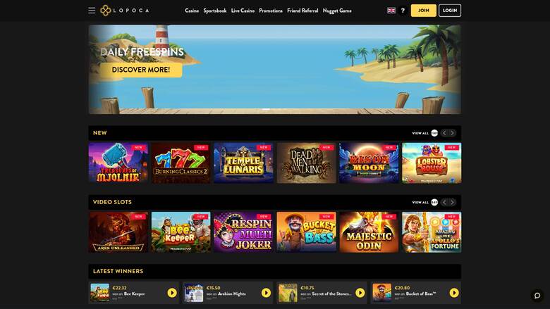 Lopoca Casino — Homepage