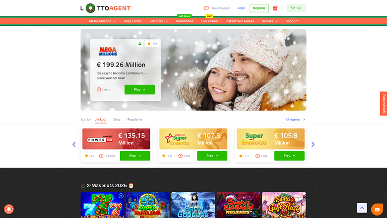 Lotto Agent — Homepage