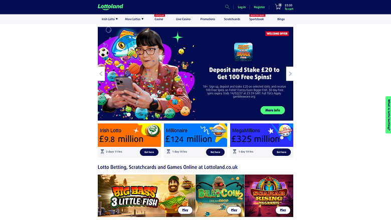 Lottoland Casino — Homepage