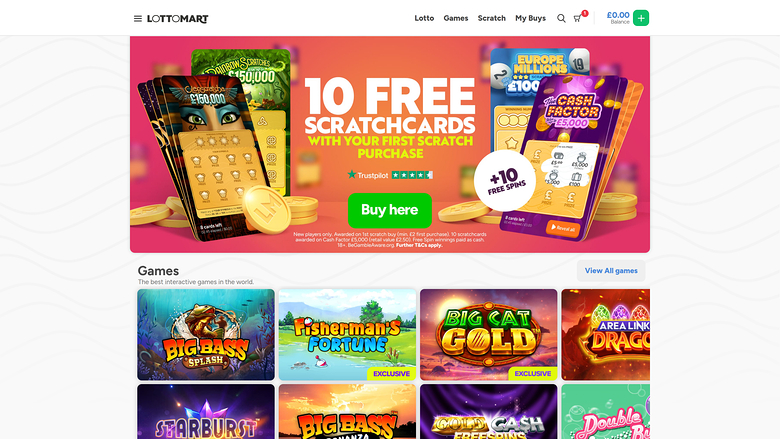 Lottomart Casino — Homepage
