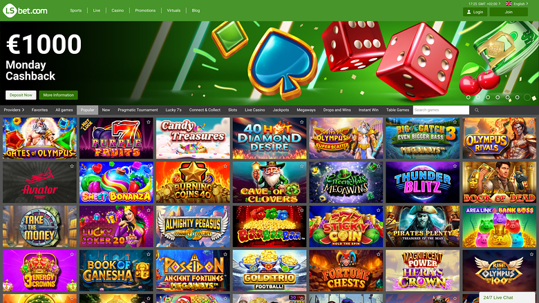 LSbet Casino — Games lobby