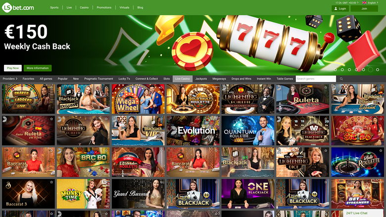 LSbet Casino — Live dealer lobby