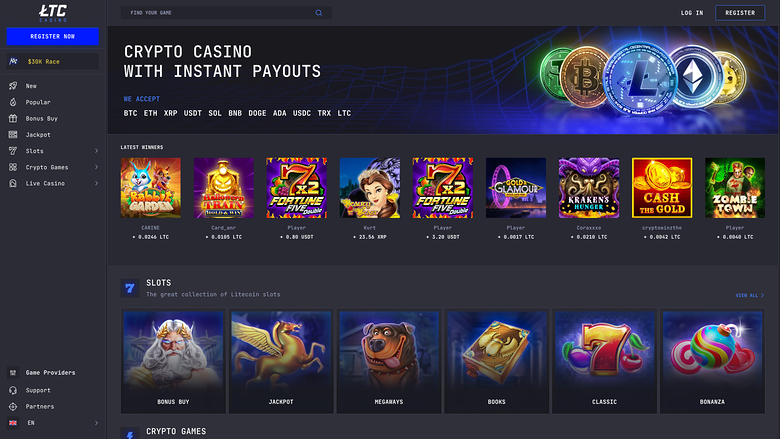 LTC Casino — Homepage