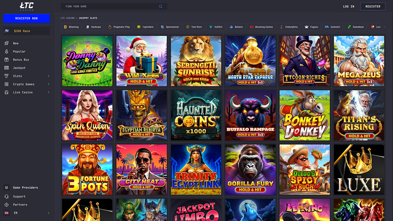 LTC Casino — Jackpot games