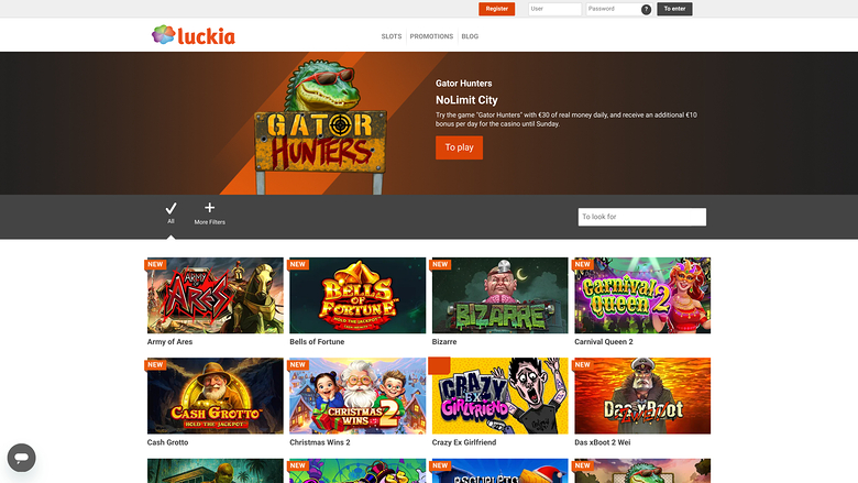 Luckia Casino — Games lobby