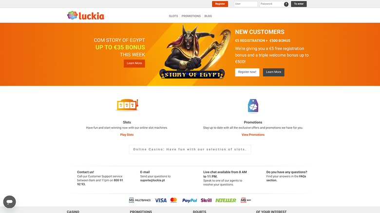 Luckia Casino — Homepage