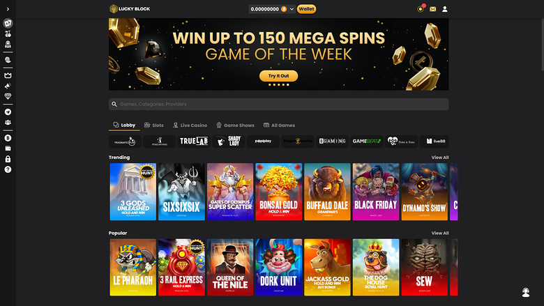 Lucky Block Casino — Games by studio