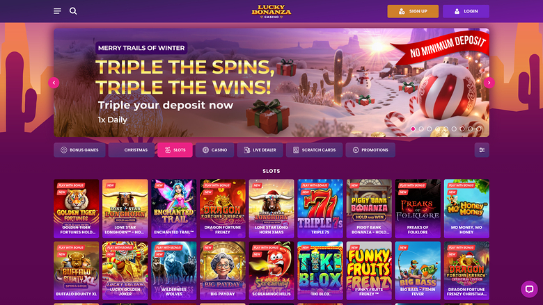 Lucky Bonanza Casino — Games lobby