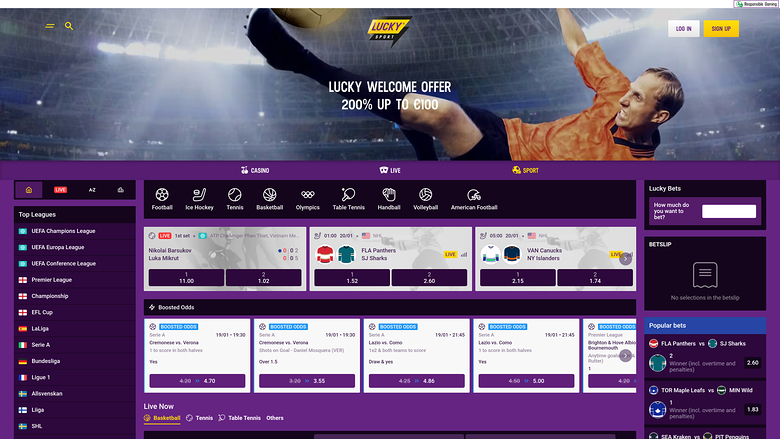 Lucky Casino — Sportsbook
